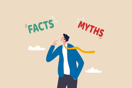 177457985 Myths Vs Facts True Or False Information Fake News Or Fictional Reality Versus Mythology